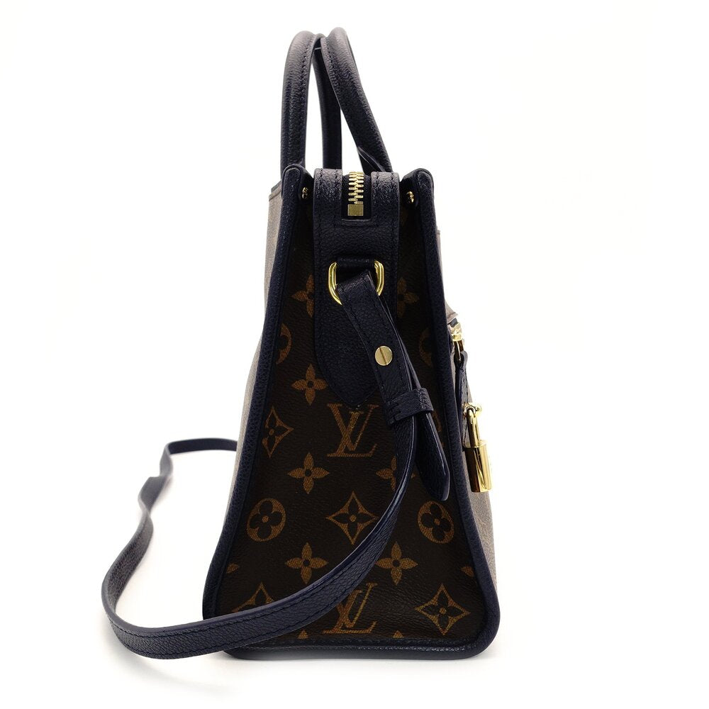 Louis Vuitton LOUIS VUITTON Monogram Canvas Popincourt PM Handbag M43434 Brown × Blue 2-Way Crossbody 7-9-511