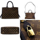 Louis Vuitton LOUIS VUITTON Monogram Canvas Popincourt PM Handbag M43434 Brown × Blue 2-Way Crossbody 7-9-511