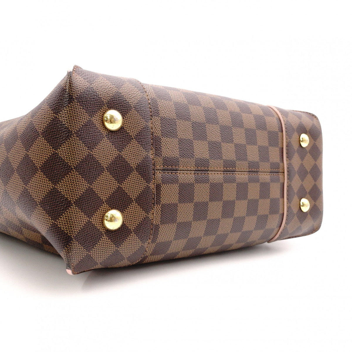 LOUIS VUITTON Caissa Hobo Rose Ballerine Damier Ébène Handbag, Leather/PVC, Brown, Women's