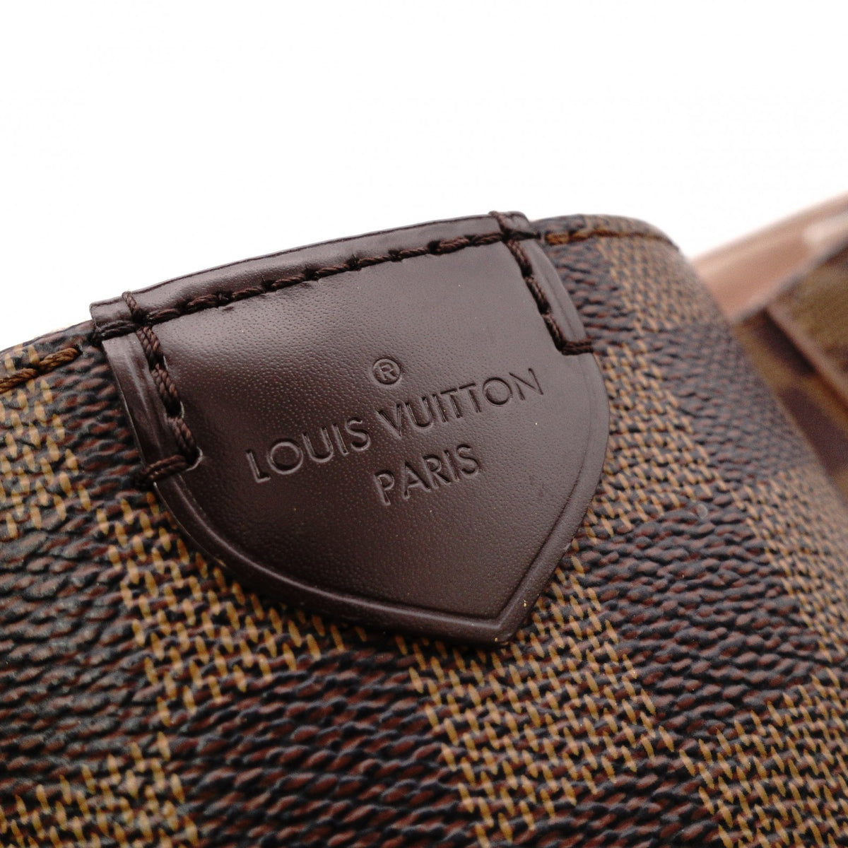 LOUIS VUITTON Caissa Hobo Rose Ballerine Damier Ébène Handbag, Leather/PVC, Brown, Women's