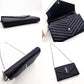 Saint Laurent Cassandra Chain Wallet Navy Leather Silver Hardware Crossbody R8020086