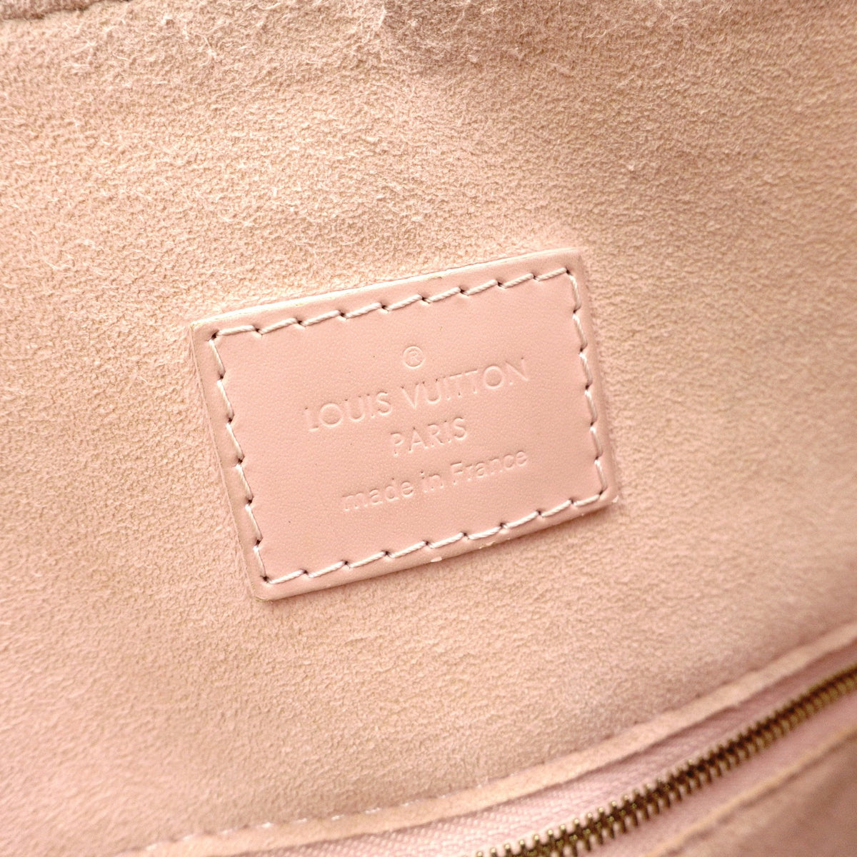 LOUIS VUITTON Caissa Hobo Rose Ballerine Damier Ébène Handbag, Leather/PVC, Brown, Women's