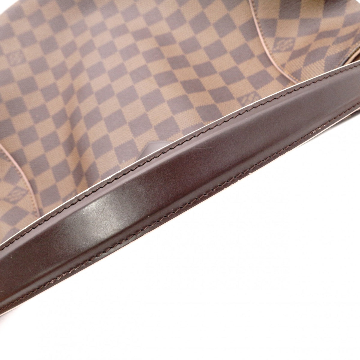 LOUIS VUITTON Caissa Hobo Rose Ballerine Damier Ébène Handbag, Leather/PVC, Brown, Women's