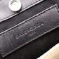 BALENCIAGA Navy Pouch Shoulder Bag, Canvas, Black