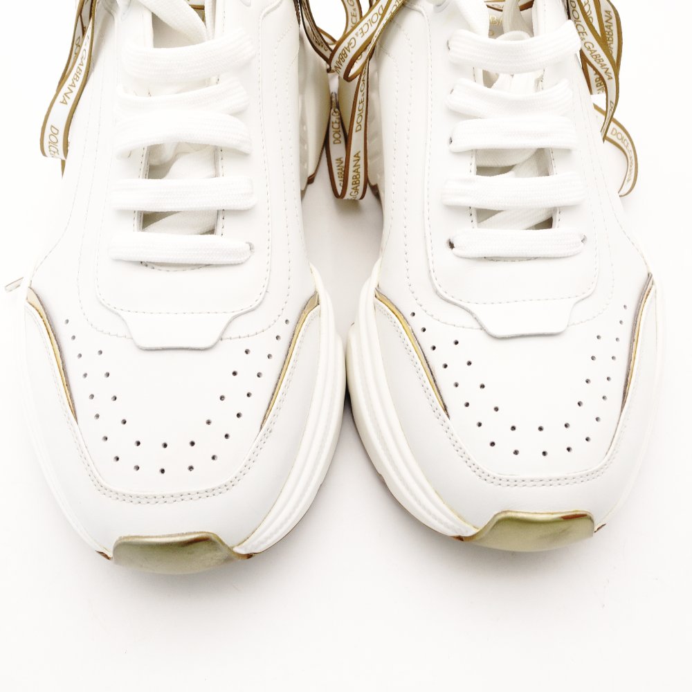 Dolce & Gabbana Daymaster Sneakers Men's Size 9 Approx. 10.6" Leather White R801838