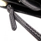 BALENCIAGA Navy Pouch Shoulder Bag, Canvas, Black
