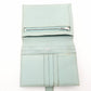 HERMES Béan Compact Bifold Wallet Leather Mint Green H Logo Wallet Silver Hardware □H Engraving R801941