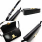 Céline Triomphe Calf One-Shoulder Black Leather Bag with Gold Hardware and Logo R8020075