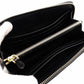 PRADA Long Wallet Saffiano Leather Black Leather Wallet Gold Hardware R801987
