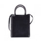 CELINE Mini Vertical Cabas Shoulder Bag, Canvas, Black, 2-Way