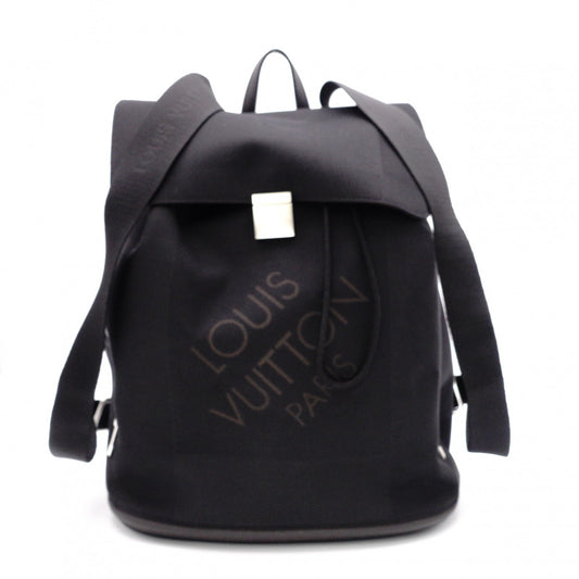 LOUIS VUITTON Pionier Damier Jean Canvas Backpack, Canvas, Black and Khaki