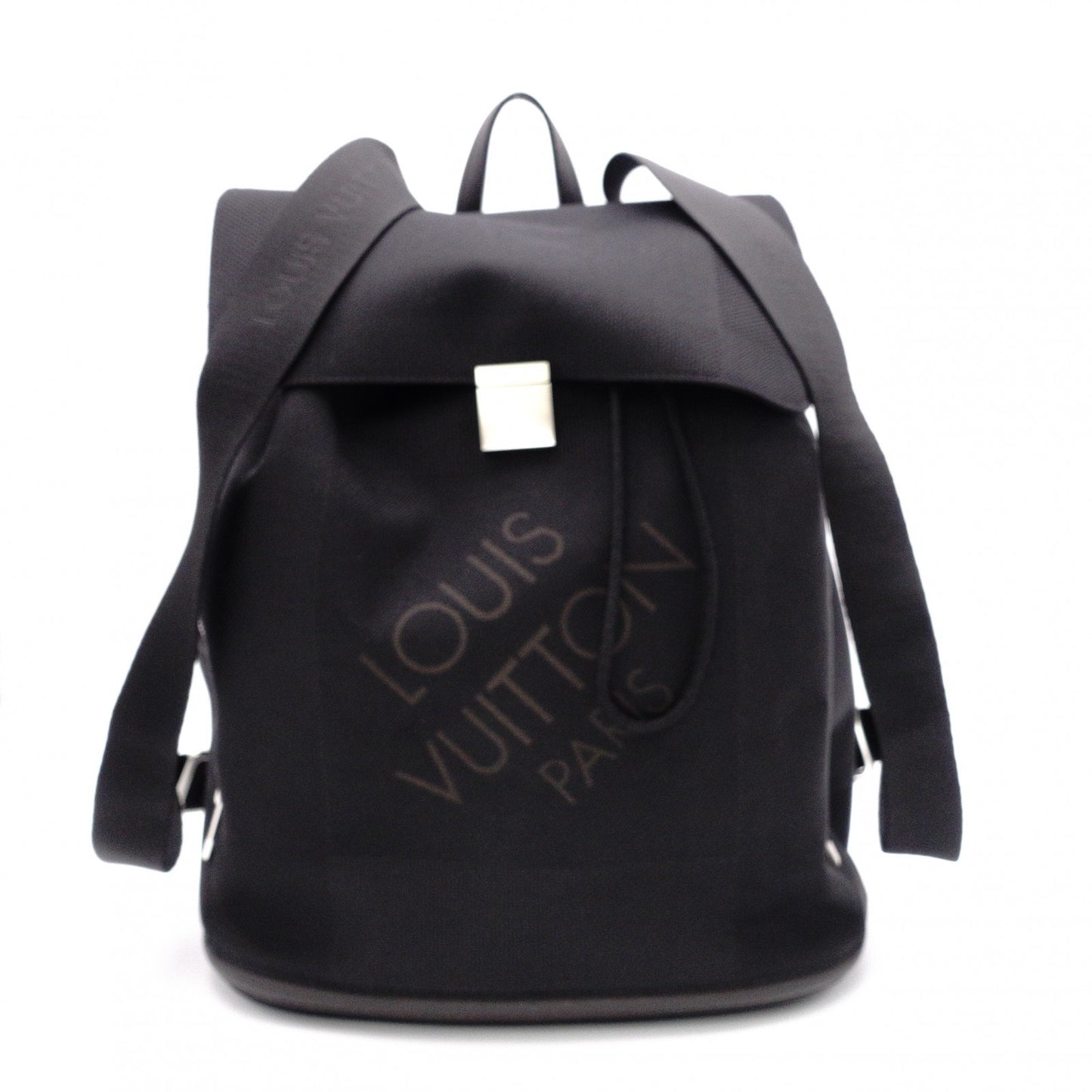 LOUIS VUITTON Pionier Damier Jean Canvas Backpack, Canvas, Black and Khaki