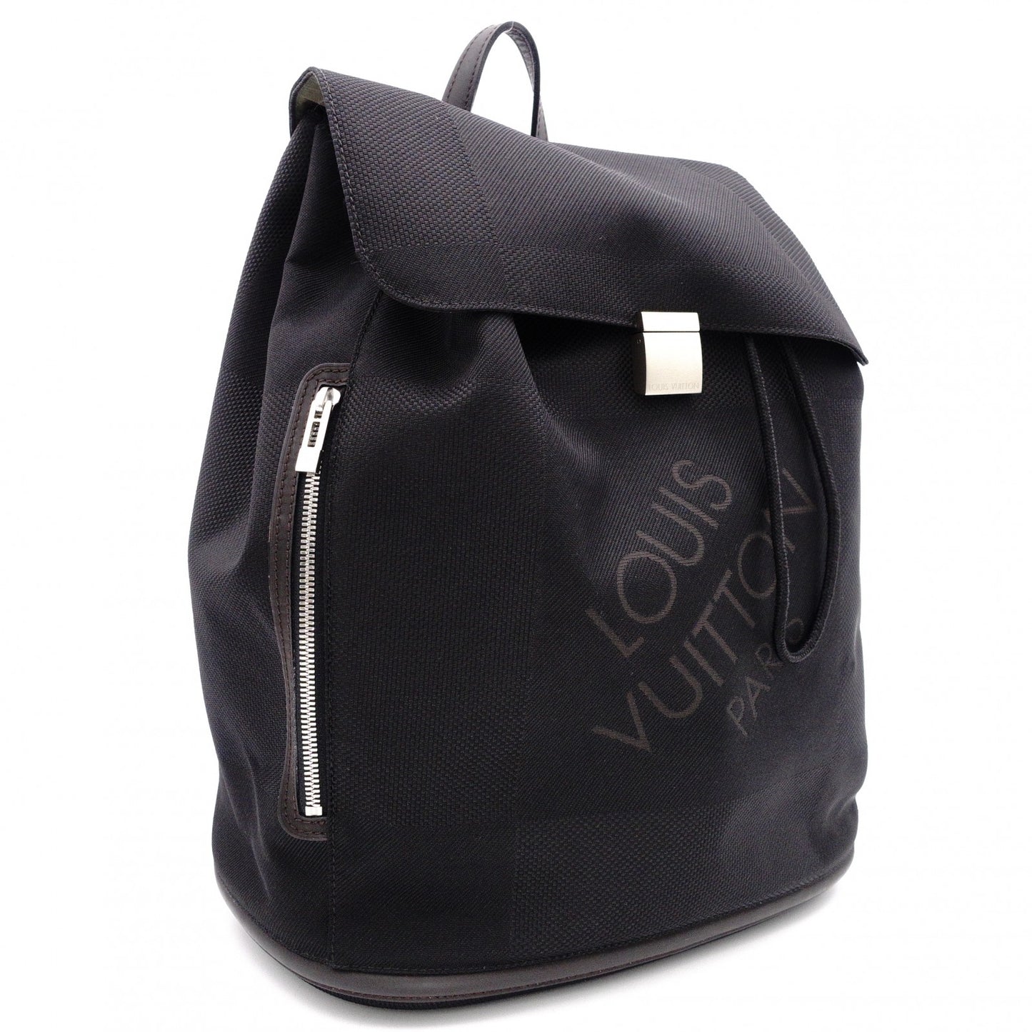 LOUIS VUITTON Pionier Damier Jean Canvas Backpack, Canvas, Black and Khaki