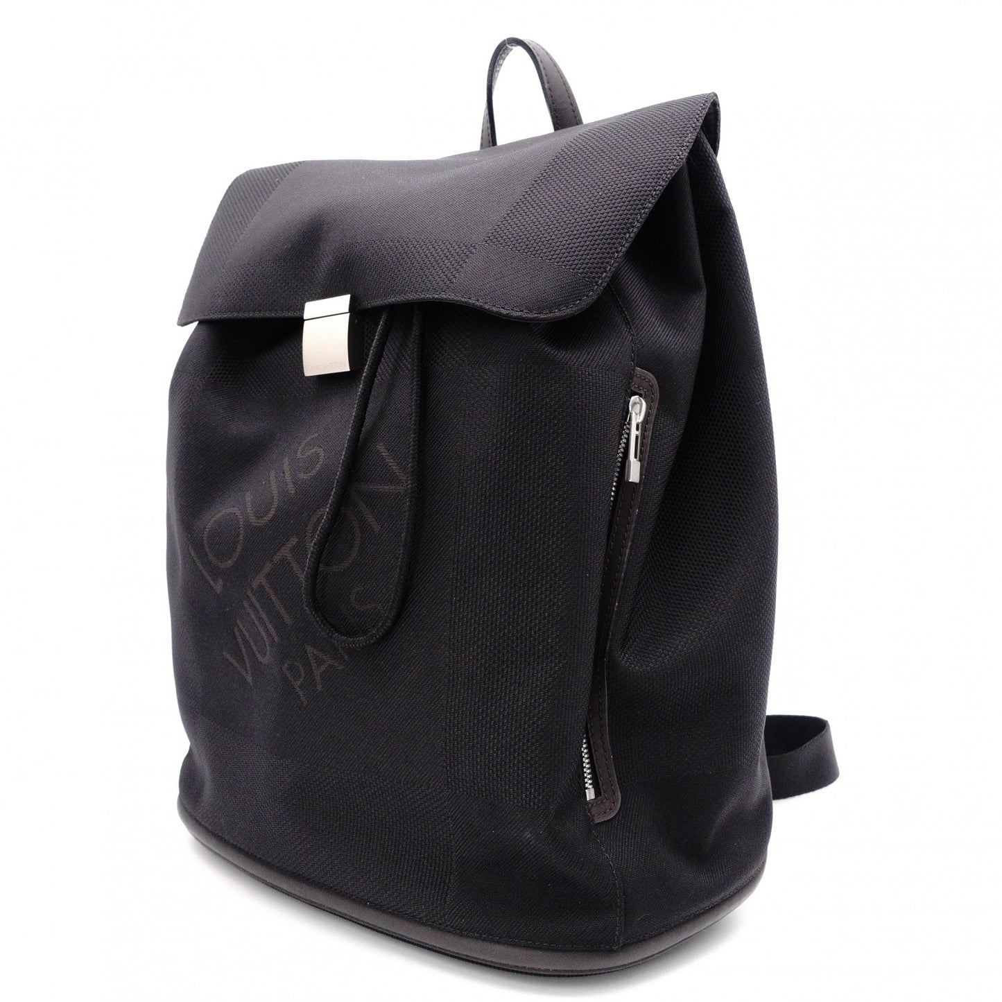 LOUIS VUITTON Pionier Damier Jean Canvas Backpack, Canvas, Black and Khaki