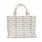 CELINE Triomphe Small Cabas Tais Handbag, Canvas/Leather, Beige, 2-Way, Logo