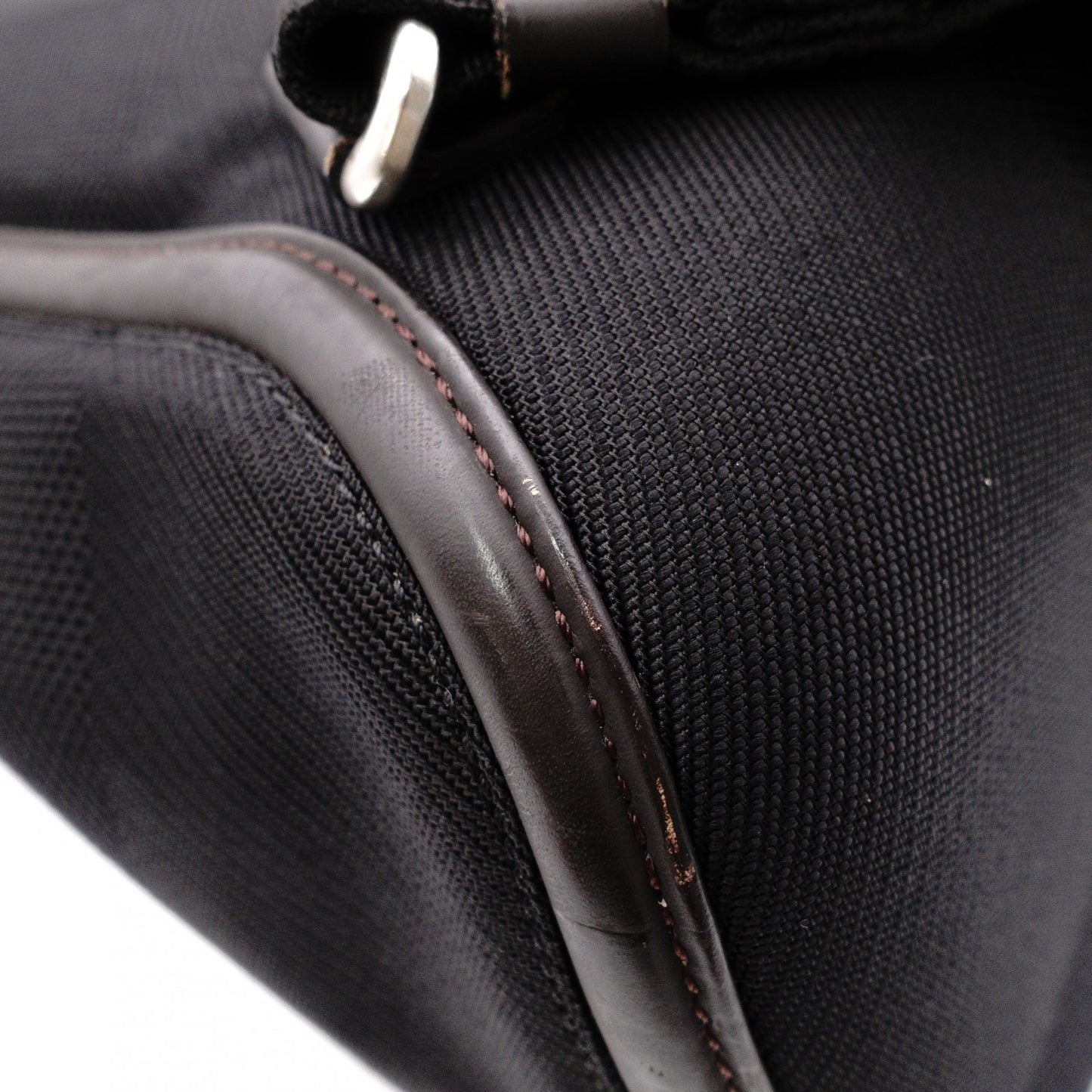 LOUIS VUITTON Pionier Damier Jean Canvas Backpack, Canvas, Black and Khaki
