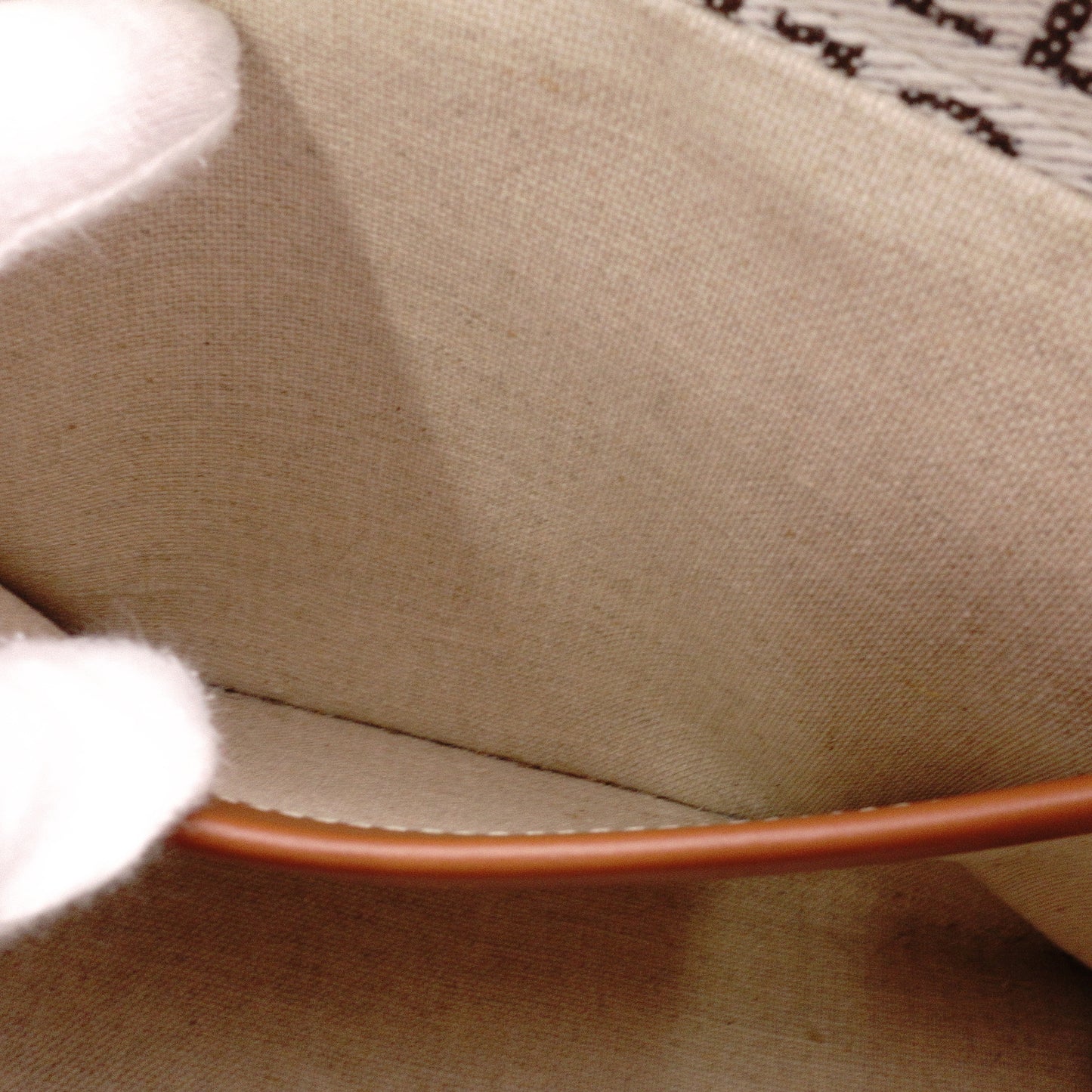 CELINE Triomphe Small Cabas Tais Handbag, Canvas/Leather, Beige, 2-Way, Logo