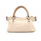 BALENCIAGA The First Handbag, Leather, Beige, 2-Way