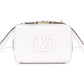 Valentino Garavani Camera Bag, Shoulder Bag, Leather, White, Crossbody, V Logo