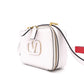 Valentino Garavani Camera Bag, Shoulder Bag, Leather, White, Crossbody, V Logo