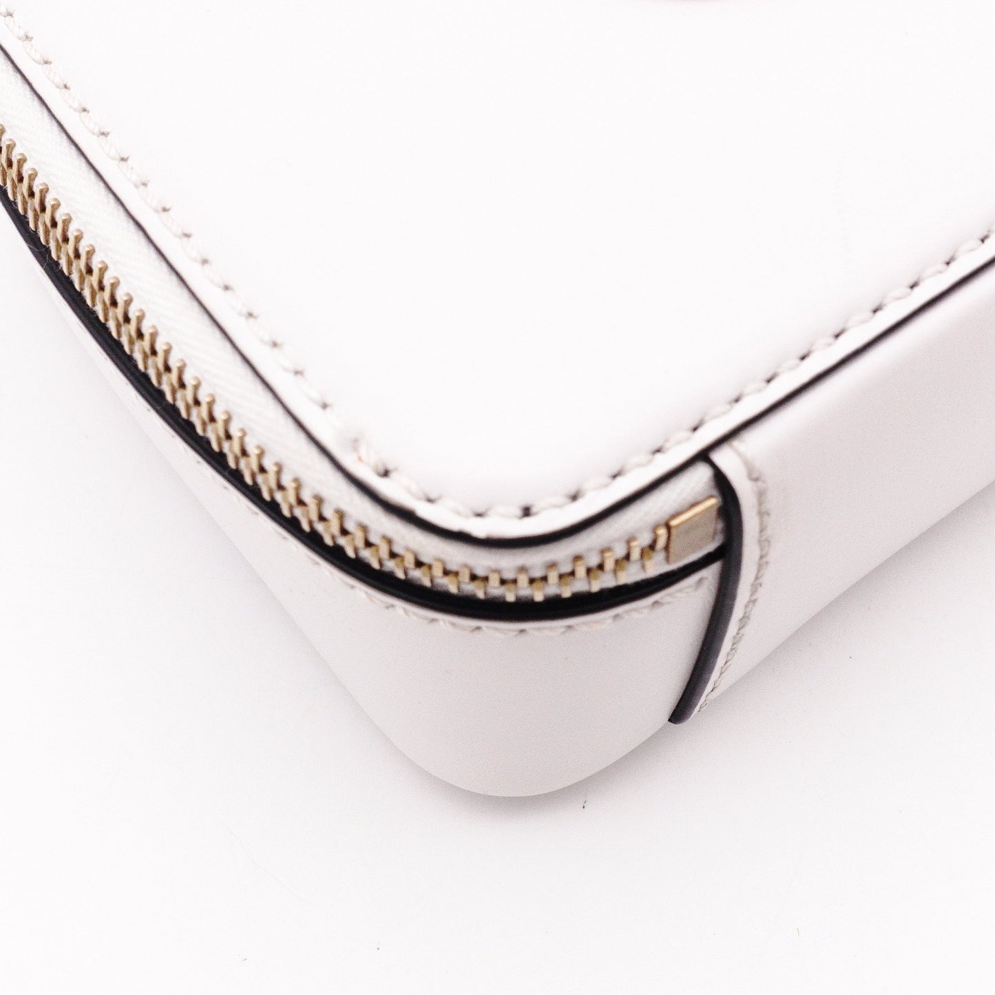 Valentino Garavani Camera Bag, Shoulder Bag, Leather, White, Crossbody, V Logo