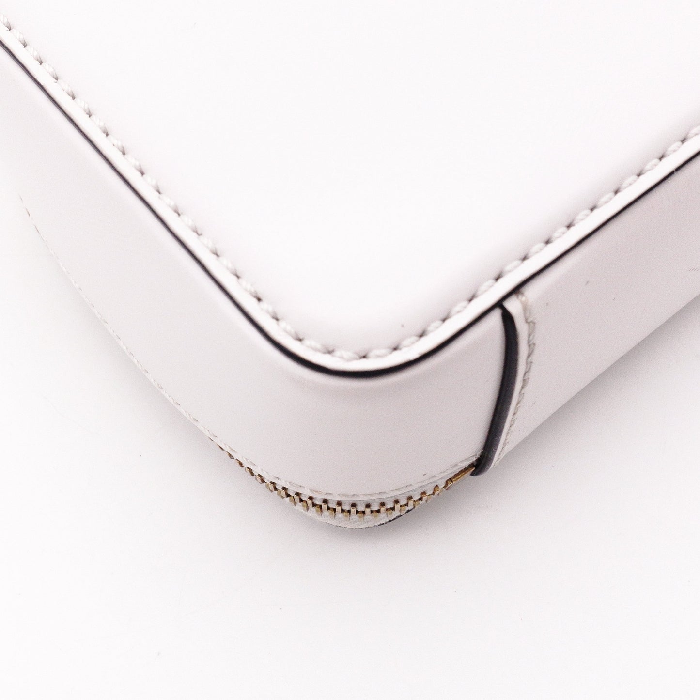Valentino Garavani Camera Bag, Shoulder Bag, Leather, White, Crossbody, V Logo