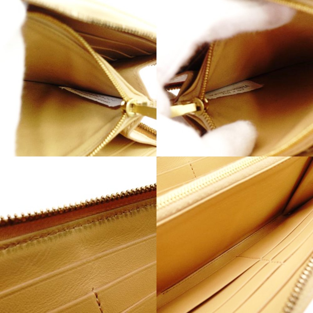 Bottega Veneta Intrecciato Long Wallet Beige Leather Wallet Men's Women's With Box 7-9-314