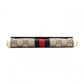GUCCI Sherry Line Long Wallet, PVC/Leather, Beige, GG Logo, Gold Hardware