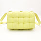 Bottega Veneta Intrecciato Shoulder Bag Padded Cassette Yellow Leather R8011043