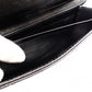 Saint Laurent Cassandra Long Wallet Black Leather Black Wallet YSL R801980