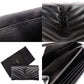 Saint Laurent Cassandra Long Wallet Black Leather Black Wallet YSL R801980