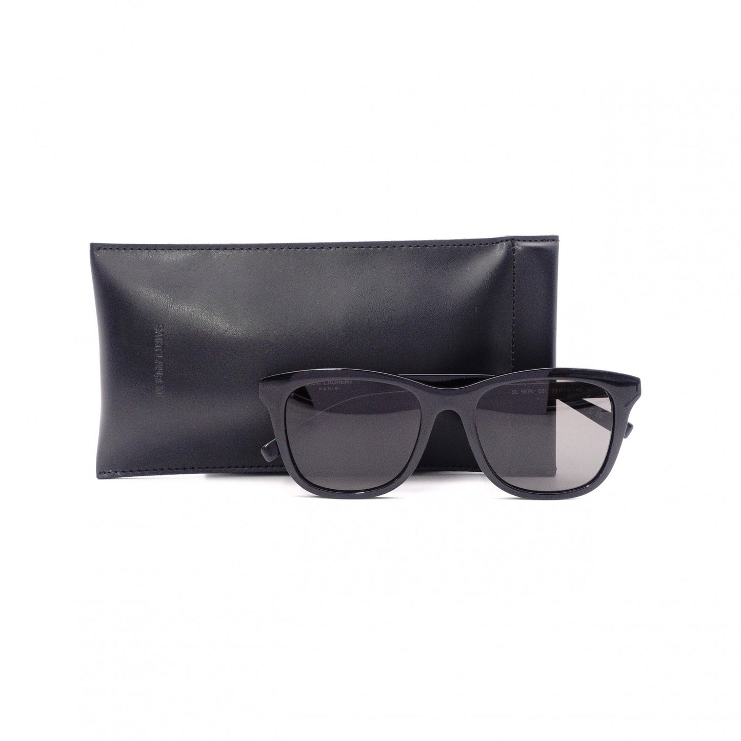 SAINT LAURENT Sunglasses, Plastic, Black, with Case, YSL