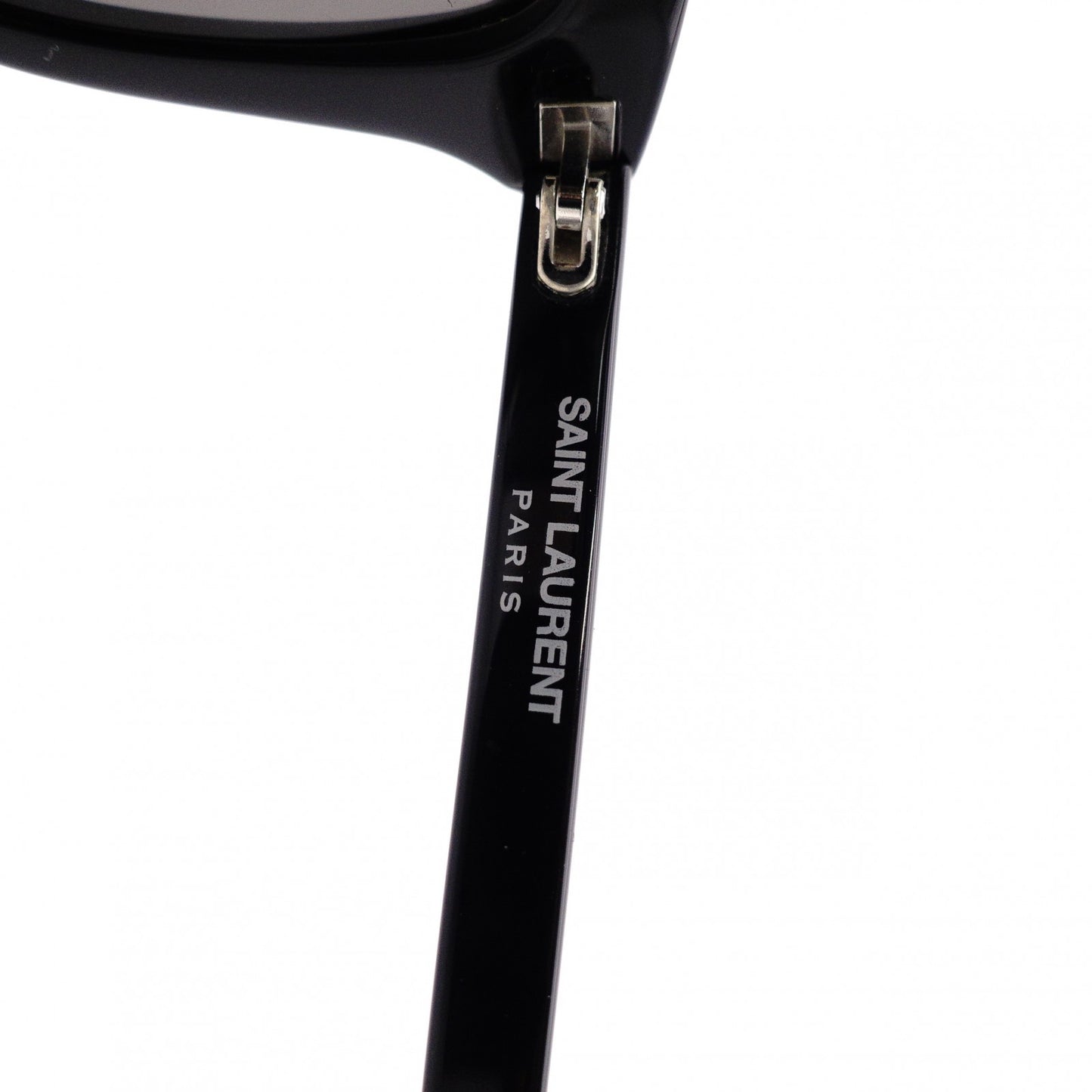 SAINT LAURENT Sunglasses, Plastic, Black, with Case, YSL