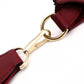 HERMES Evelyn GM Shoulder Bag, Leather, Red, □H Engraving, Silver Hardware
