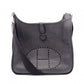 HERMES Evelyn GM Shoulder Bag, Leather, Black, Taurillon Clemence