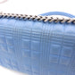 BURBERRY Small Laura Satchel Bag, Shoulder Bag, Leather, Blue, Crossbody, TB Logo, Silver Hardware
