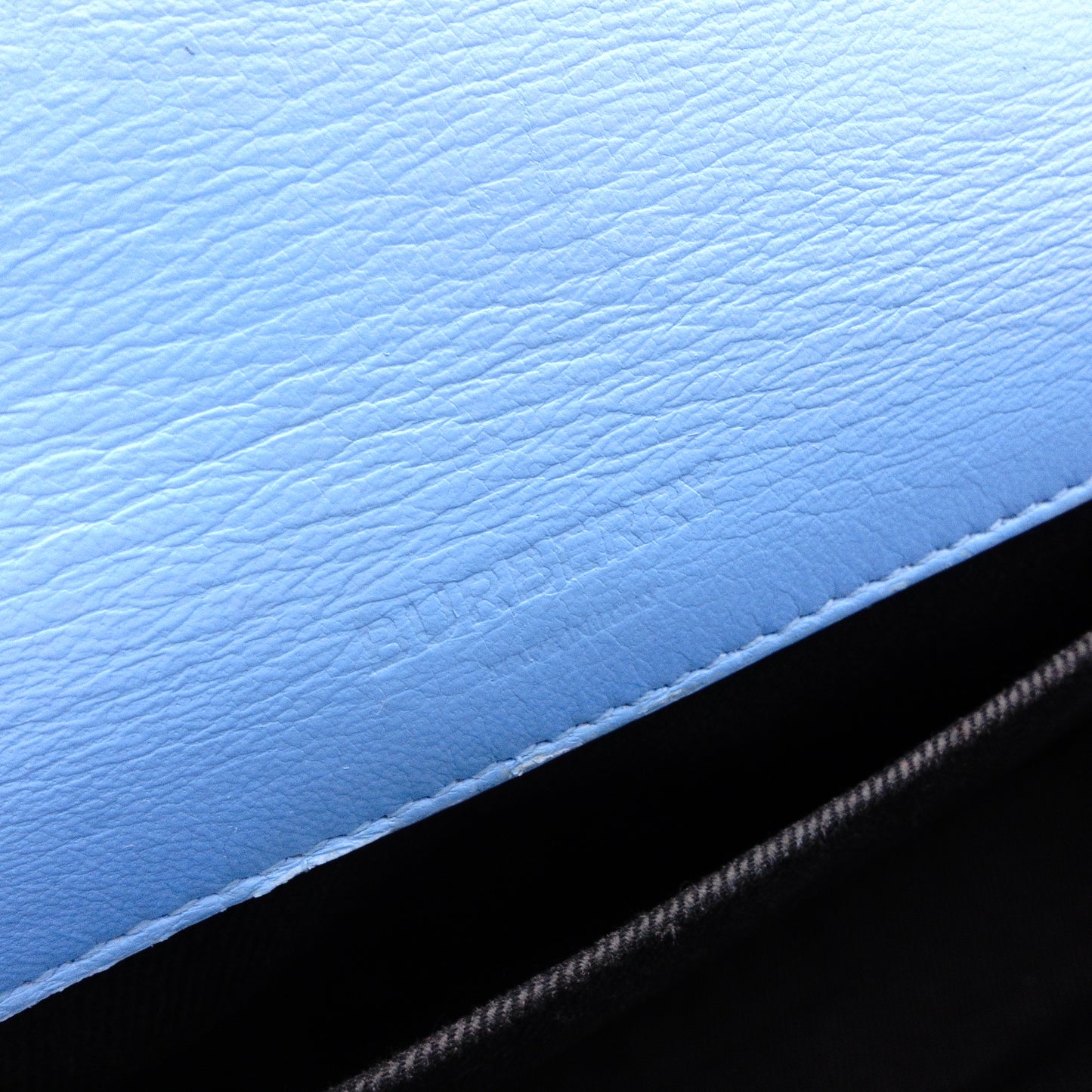 BURBERRY Small Laura Satchel Bag, Shoulder Bag, Leather, Blue, Crossbody, TB Logo, Silver Hardware