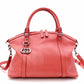 GUCCI Interlocking Handbag, Leather, Orange-Toned, 2-Way Crossbody, Silver Hardware, GG Logo