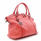 GUCCI Interlocking Handbag, Leather, Orange-Toned, 2-Way Crossbody, Silver Hardware, GG Logo