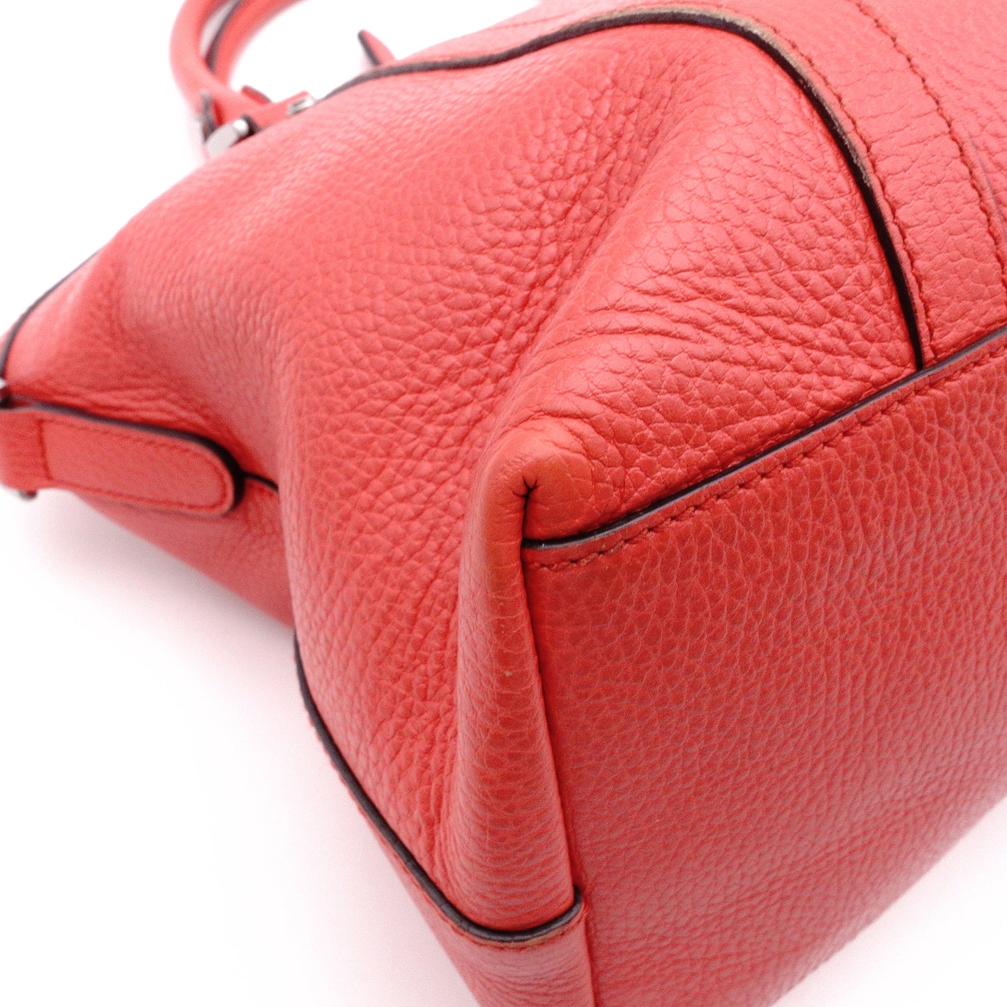 GUCCI Interlocking Handbag, Leather, Orange-Toned, 2-Way Crossbody, Silver Hardware, GG Logo