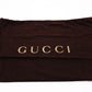 GUCCI Interlocking Handbag, Leather, Orange-Toned, 2-Way Crossbody, Silver Hardware, GG Logo