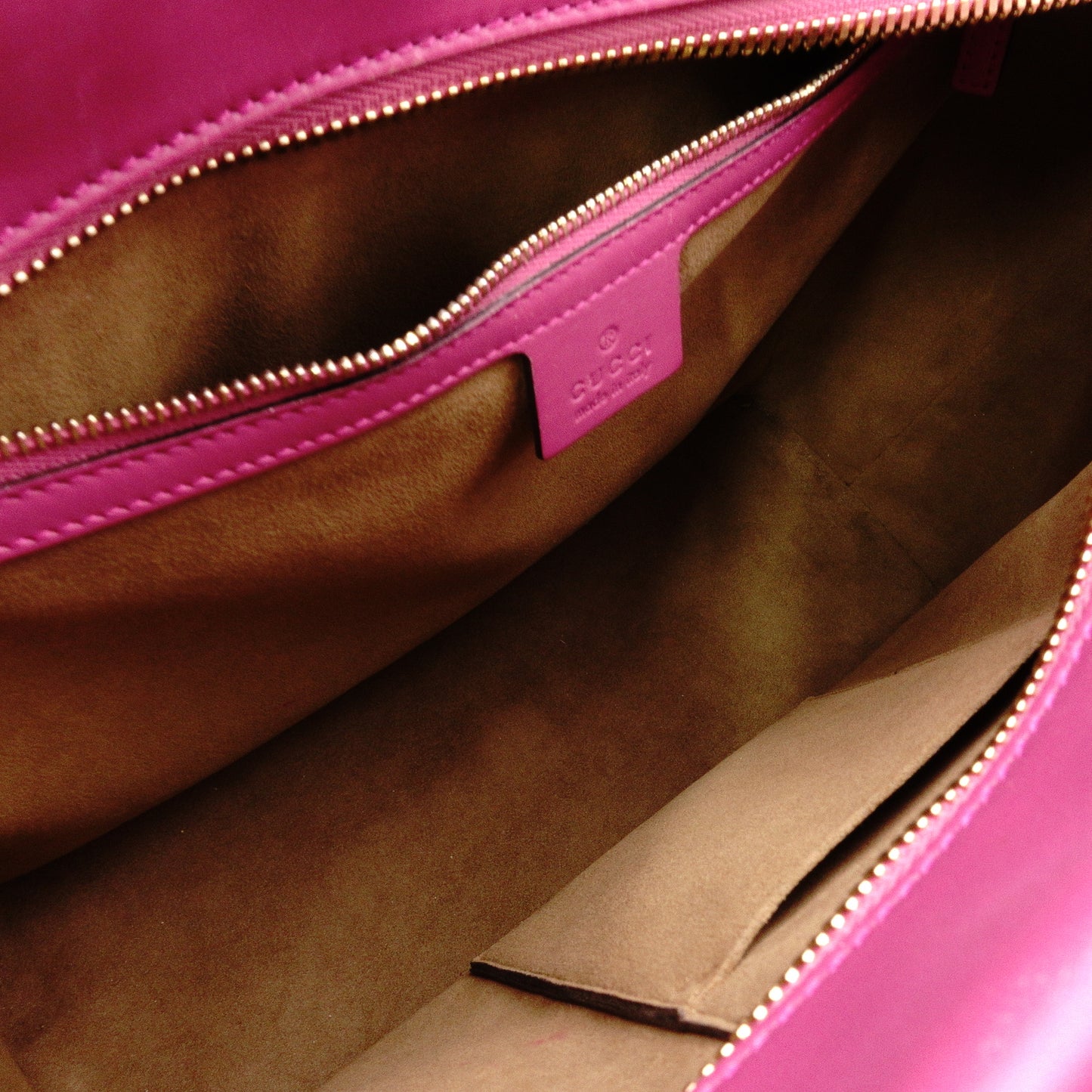 GUCCI GG Supreme Tote Bag, PVC Leather, Beige, Red, Pink, Shoulder Bag, GG Logo