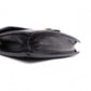 GUCCI Mini Interlocking Shoulder Bag, Leather, Black, GG Logo, Gold Hardware