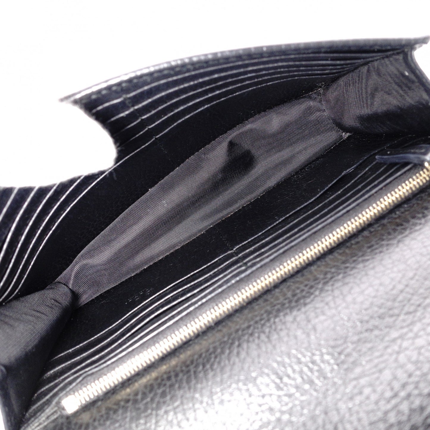 GUCCI Mini Interlocking Shoulder Bag, Leather, Black, GG Logo, Gold Hardware
