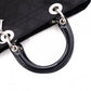 Christian Dior Lady Dior Handbag, Nylon, Black, Silver Hardware