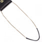 GUCCI Mini Interlocking Shoulder Bag, Leather, Black, GG Logo, Gold Hardware