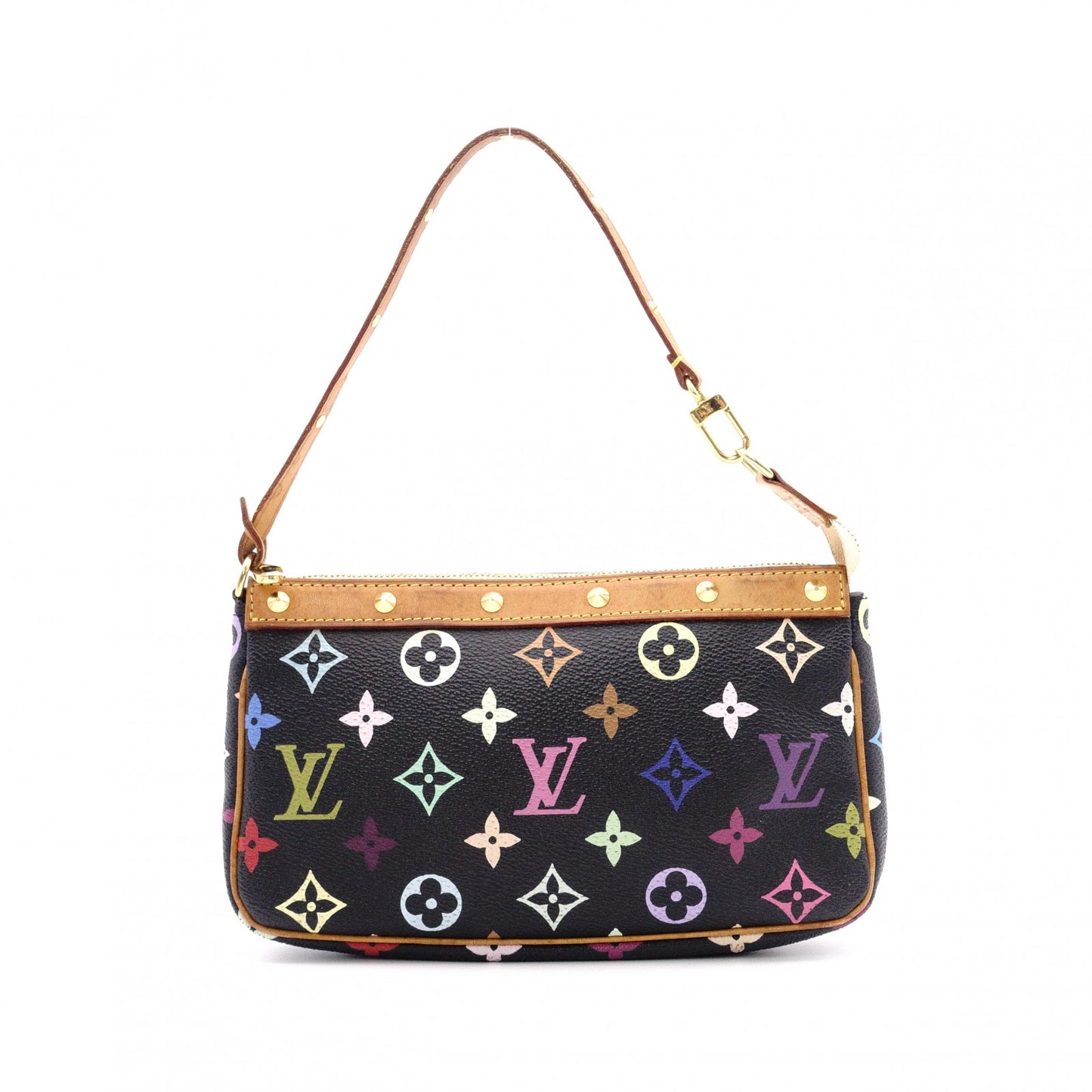 LOUIS VUITTON Monogram Multicolore Accessoires Pochette Shoulder Bag, Black