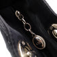 Christian Dior Lady Dior Handbag, Nylon, Black, Silver Hardware
