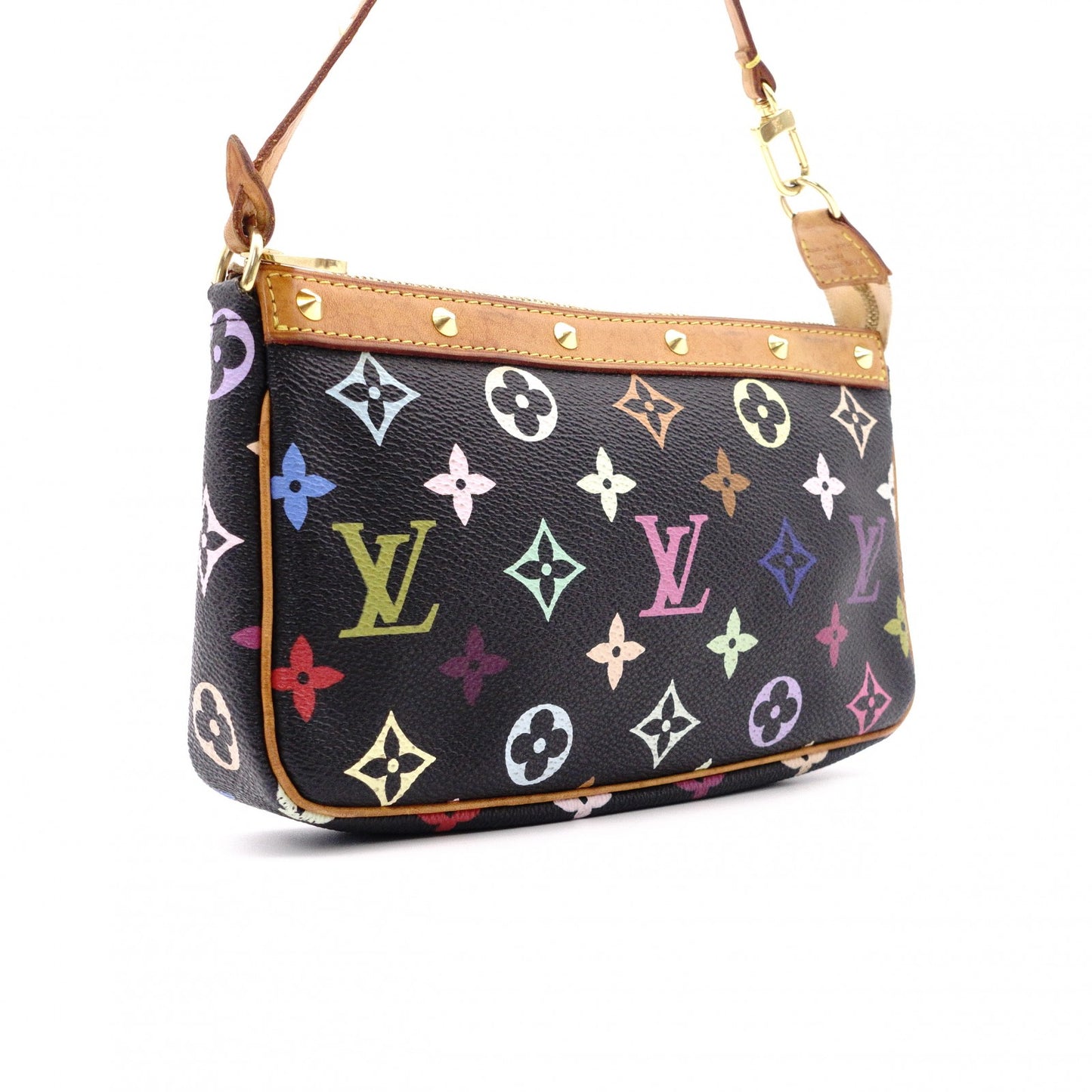 LOUIS VUITTON Monogram Multicolore Accessoires Pochette Shoulder Bag, Black