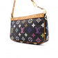 LOUIS VUITTON Monogram Multicolore Accessoires Pochette Shoulder Bag, Black